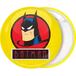 Batman Head classic badge button
