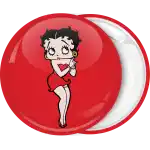 Vintage Betty Boop classic badge button