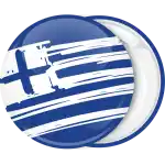 Greek flag blue badge button modern design