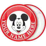 Mickey Mouse badge button