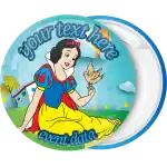 Snow-white body  badge button