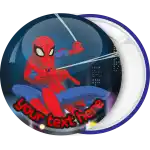 Spiderman Fight badge button