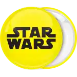 Star Wars funs yellow badge button