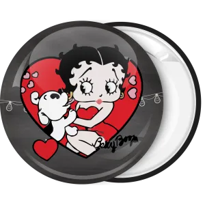 &Kappa;&omicron;&nu;&kappa;ά&rho;&delta;&alpha; Vintage Betty Boop heart with dog