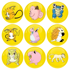 &Kappa;&omicron;&nu;&kappa;ά&rho;&delta;&epsilon;&sigmaf; &sigma;&epsilon;&tau; 9 &tau;&epsilon;&mu;&alpha;&chi;ί&omega;&nu; Pokemon Raichu and friends Collection