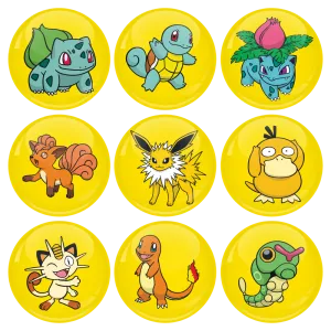 &Kappa;&omicron;&nu;&kappa;ά&rho;&delta;&epsilon;&sigmaf; &sigma;&epsilon;&tau; 9 &tau;&epsilon;&mu;&alpha;&chi;ί&omega;&nu; Pokemon Bulbasaur and friends Collection