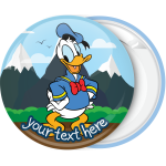 Κονκάρδα βάπτισης Donald Duck in the mountain