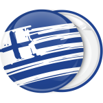 Κονκάρδα Ελληνική σημαία σε πλάγιο σχέδιο μπλέ