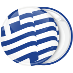 Κονκάρδα Ελληνική κυματιστή σημαία λευκή