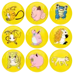 &Kappa;&omicron;&nu;&kappa;ά&rho;&delta;&epsilon;&sigmaf; &sigma;&epsilon;&tau; 9 &tau;&epsilon;&mu;&alpha;&chi;ί&omega;&nu; Pokemon Raichu and friends Collection