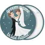 &Kappa;&omicron;&nu;&kappa;ά&rho;&delta;&alpha; &gamma;ά&mu;&omicron;&upsilon; Romantic couple green