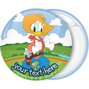 Κονκάρδα βάπτισης Donald Duck cowboy