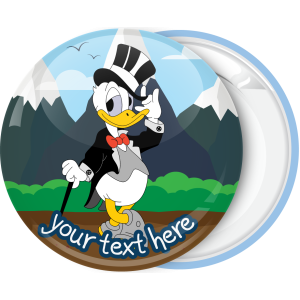 Κονκάρδα βάπτισης Donald Duck groom