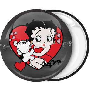 Κονκάρδα Vintage Betty Boop heart with dog