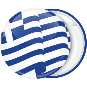 Κονκάρδα Ελληνική κυματιστή σημαία λευκή