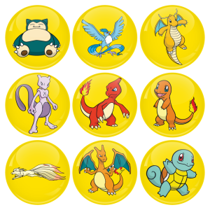 Κονκάρδες σετ 9 τεμαχίων Pokemon Snorlax and friends Collection
