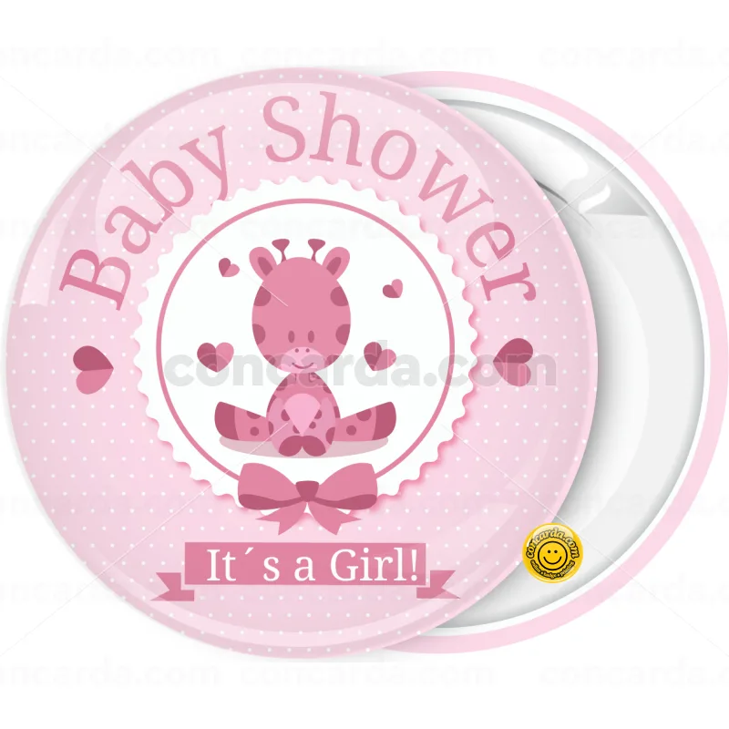 Κονκάρδα baby shower It is a girl ροζ