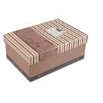 Vintage cardboard box for badges buttons best wishes big