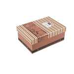 Vintage cardboard box for badges buttons best wishes medium