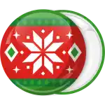 White Star theme from Christmas ball series badge button