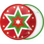 Star theme from Christmas ball series badge button
