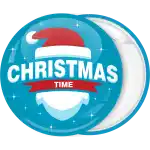 Christmas Time badge button