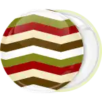 Patterns waves xmas badge button