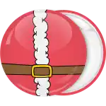 Santa belt badge button