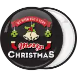 Jingle Bells badge button