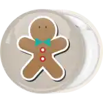 Gingerbread badge button