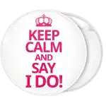 &Lambda;&epsilon;&upsilon;&kappa;ή &kappa;&omicron;&nu;&kappa;ά&rho;&delta;&alpha; &gamma;ά&mu;&omicron;&upsilon; Keep Calm and Say I Do 