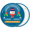 Χριστουγεννιάτικη κονκάρδα Enjoy Holidays snowman