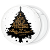 Κονκάρδα Χριστουγέννων black Christmas Tree with wishes