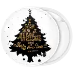 &Kappa;&omicron;&nu;&kappa;ά&rho;&delta;&alpha; &Chi;&rho;&iota;&sigma;&tau;&omicron;&upsilon;&gamma;έ&nu;&nu;&omega;&nu; black Christmas Tree with wishes