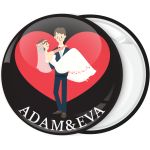 Kονκάρδα γάμου Couple in a heart μαύρη