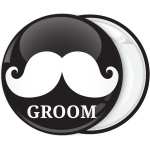 Κονκάρδα γάμου Groom Mustache