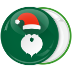 Πράσινη Κονκάρδα Χριστουγέννων Santa hat back