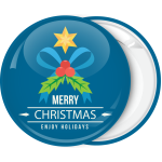 Χριστουγεννιάτικη κονκάρδα Enjoy Holidays Xmas leaf