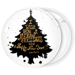 Κονκάρδα Χριστουγέννων black Christmas Tree with wishes