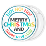 Κονκάρδα Χριστουγέννων Ho ho ho Merry Chistmas