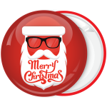 Κονκάρδα Χριστουγέννων Santa with glass