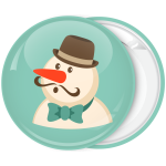 Χριστουγεννιάτικη κονκάρδα gentleman snowman