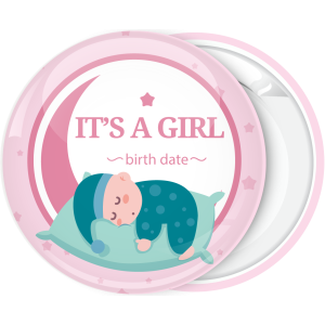 Κονκάρδα για γέννηση It is a girl baby sleeping