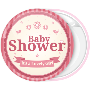 Vintage Κονκάρδα baby shower Lovely girl