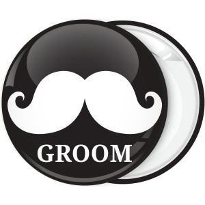 Κονκάρδα γάμου Groom Mustache