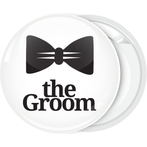 Κονκάρδα γάμου Groom bow tie λευκή
