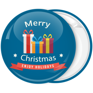 Χριστουγεννιάτικη κονκάρδα Enjoy Holidays with presents