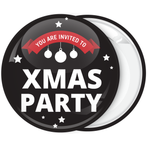 Κονκάρδα Χριστουγέννων You are Invited to Xmas Party