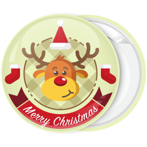 Κονκάρδα Χριστουγέννων ελάφι Merry Christmas