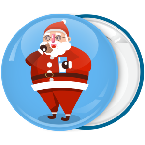 Χριστουγεννιάτικη κονκάρδα Santa eats cookie